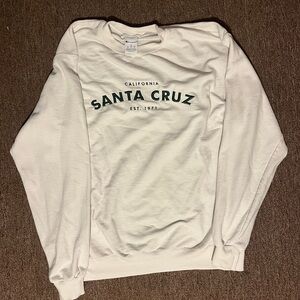 White and green Large Santa Cruz x Campion sweatshirt embroidered logo